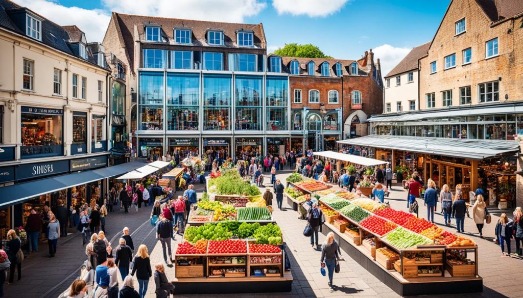 Bristol shopping centres and markets