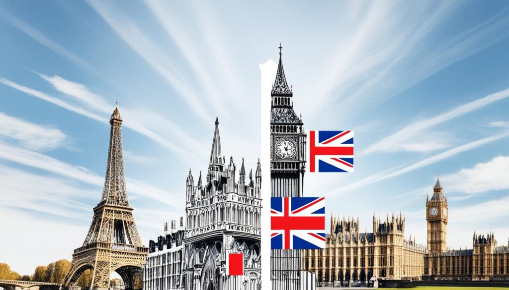 Compare Business and culture between United Kingdom  and  France