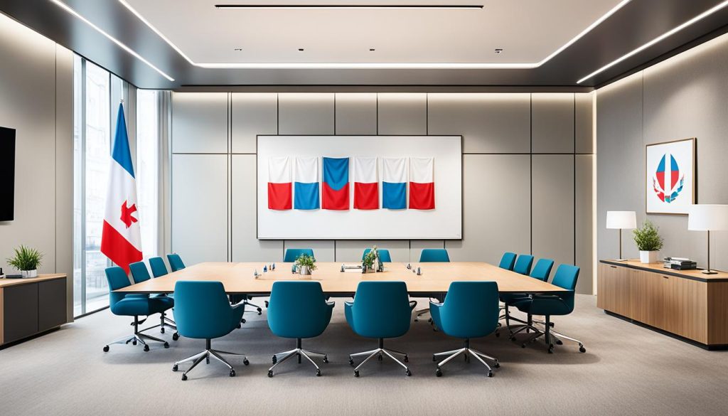 Luxembourg boardroom reflecting corporate etiquette in Luxembourg