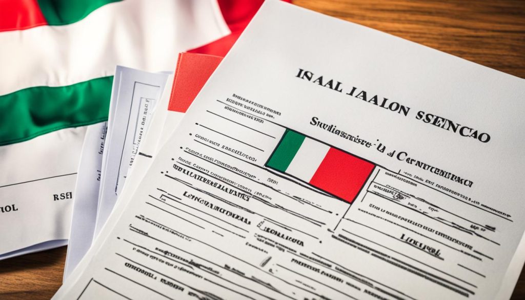 legal requirements Italy